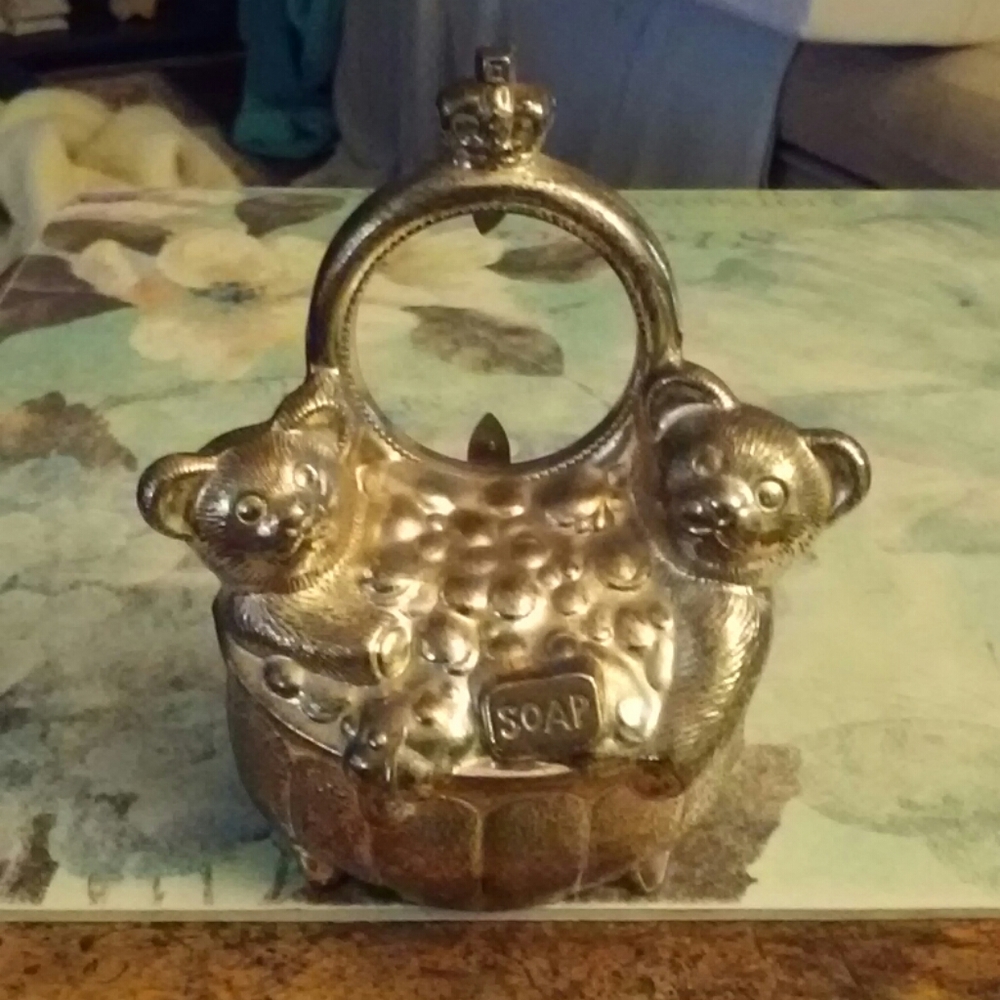 Bears in a Bathtub Piggy Bank